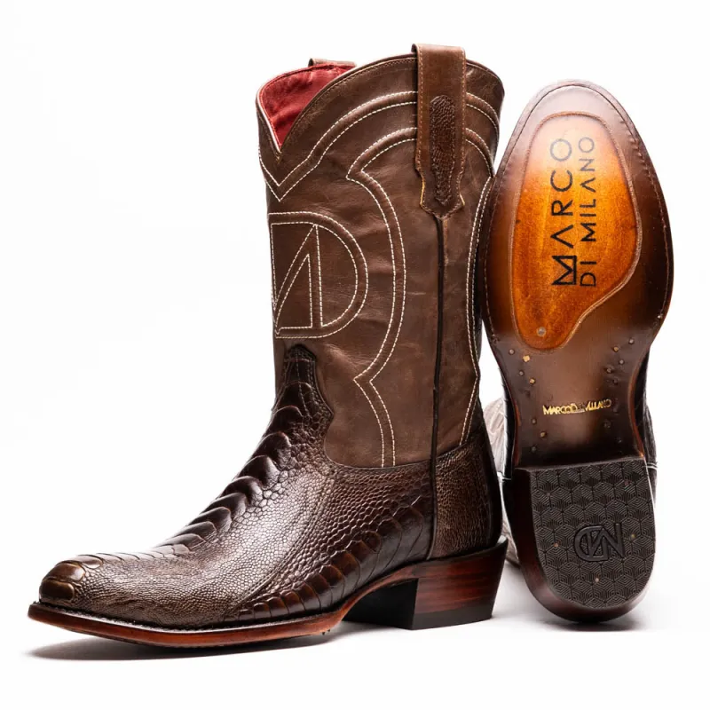 Marco Di Milano Denver Brown Leather Dress Shoe made by Alberto Nardoni