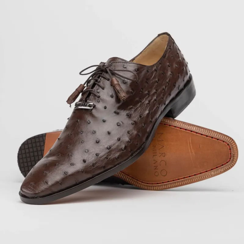 Marco_Di_Milano Criss Brown Leather Dress Shoe made by Alberto Nardoni