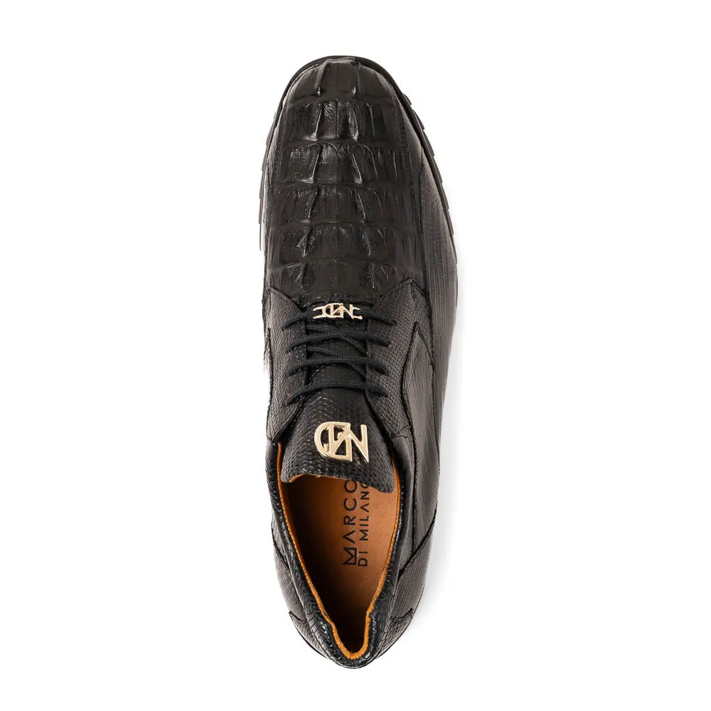 Marco_Di_Milano Crater Black: Luxury Leather Dress Shoe sold by Alberto Nardoni product image thumbnail 4