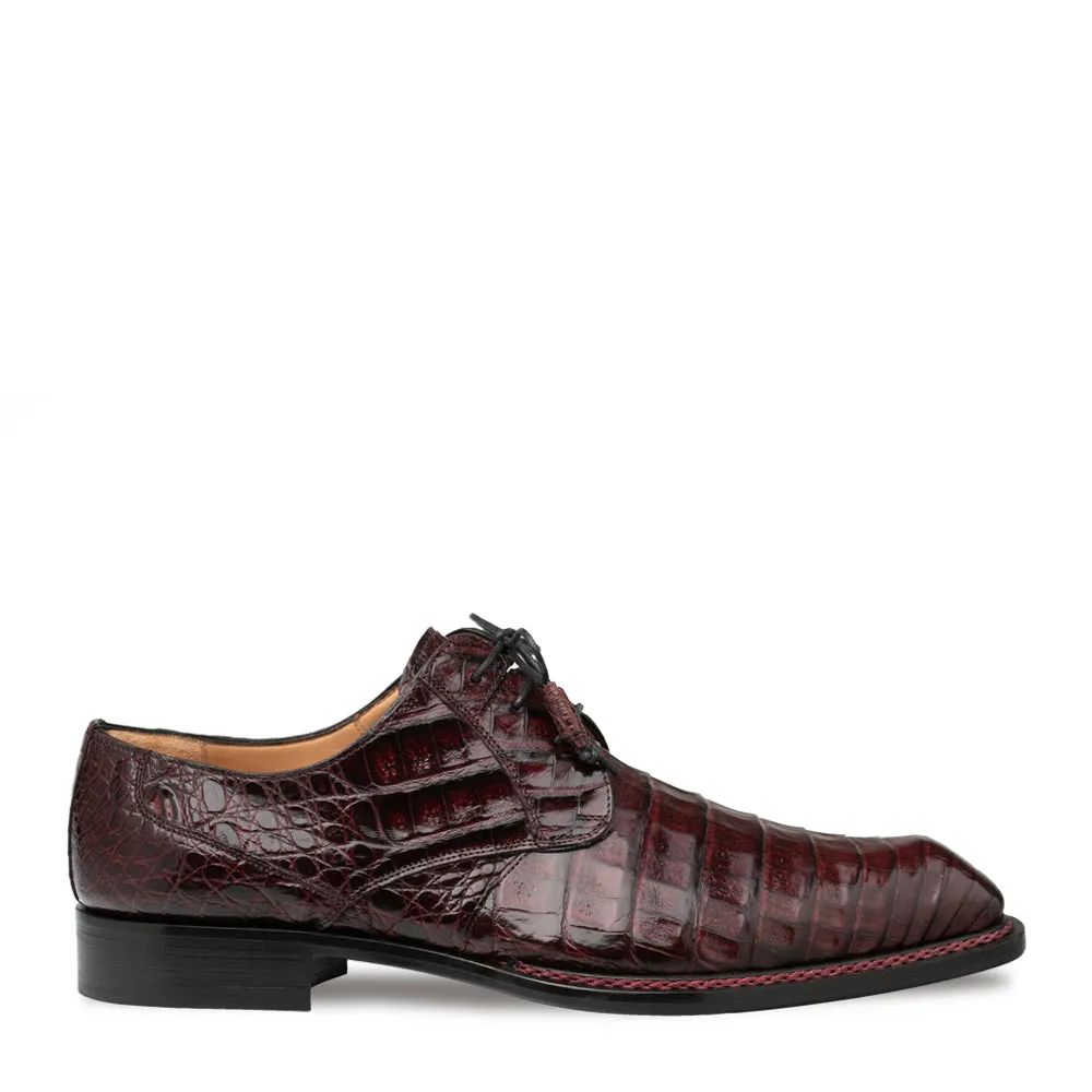 Mezlan Cratos Crocodile Derby - Luxury Leather Dress Shoe sold by Alberto Nardoni