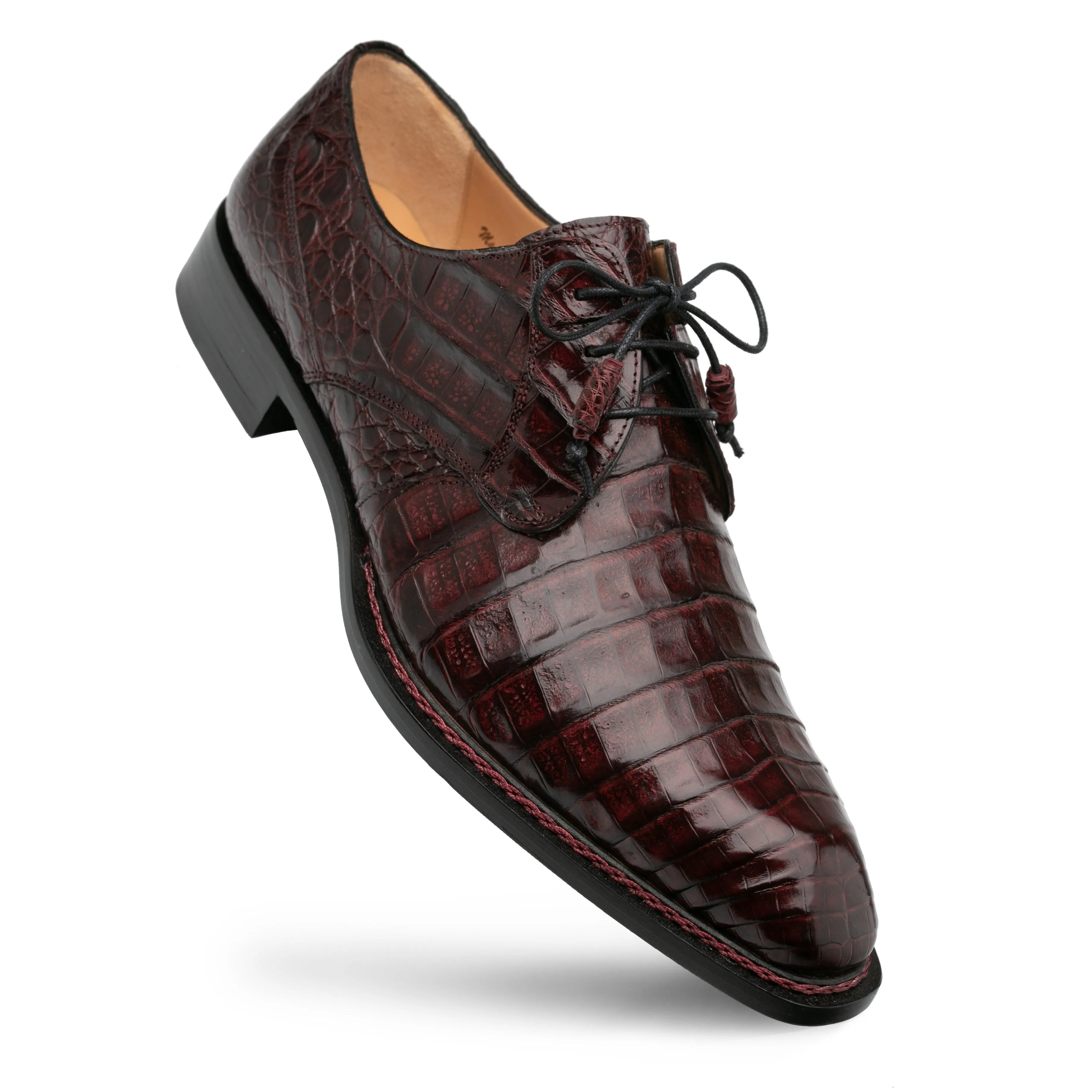 Mezlan Cratos Crocodile Derby - Luxury Leather Dress Shoe sold by Alberto Nardoni product image thumbnail 2