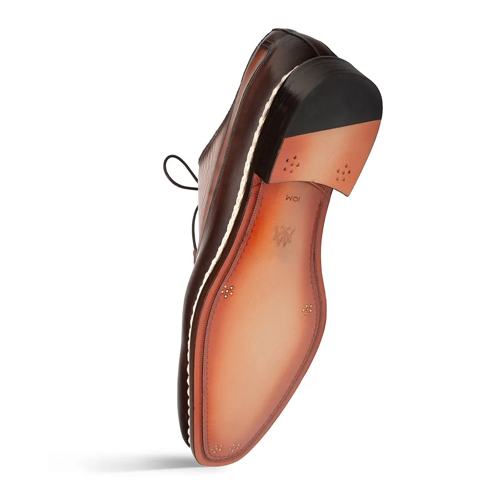 Mezlan Bowery Derby: Calf & Deer Leather Luxury Shoes sold by Alberto Nardoni product image thumbnail 3