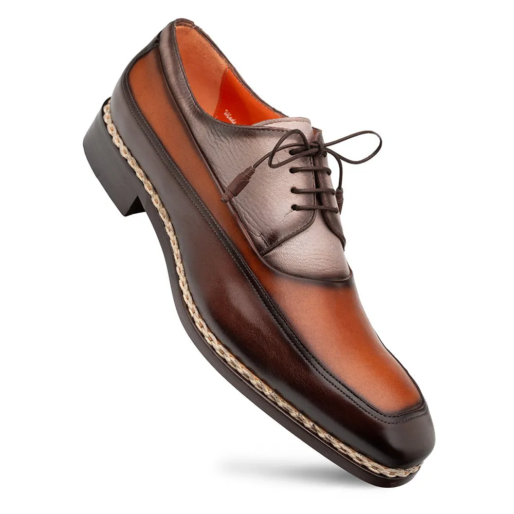 Mezlan Bowery Derby: Calf & Deer Leather Luxury Shoes sold by Alberto Nardoni product image thumbnail 2
