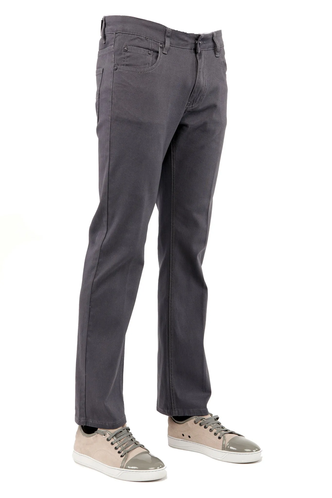 Slim Fit Jean in Charcoal sold by Alberto Nardoni