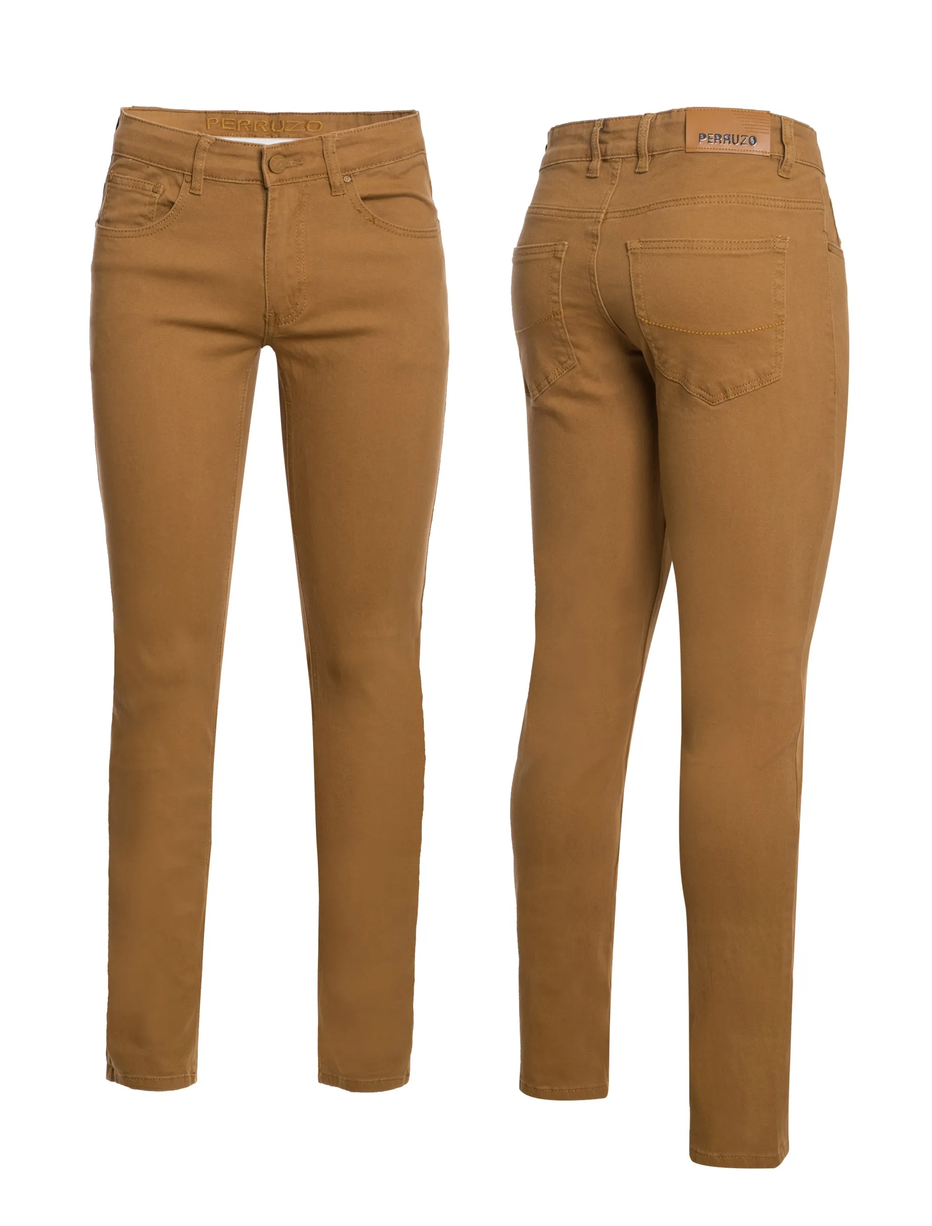Jeans in Wheat color, skinny fit sold by Alberto Nardoni product image thumbnail 3