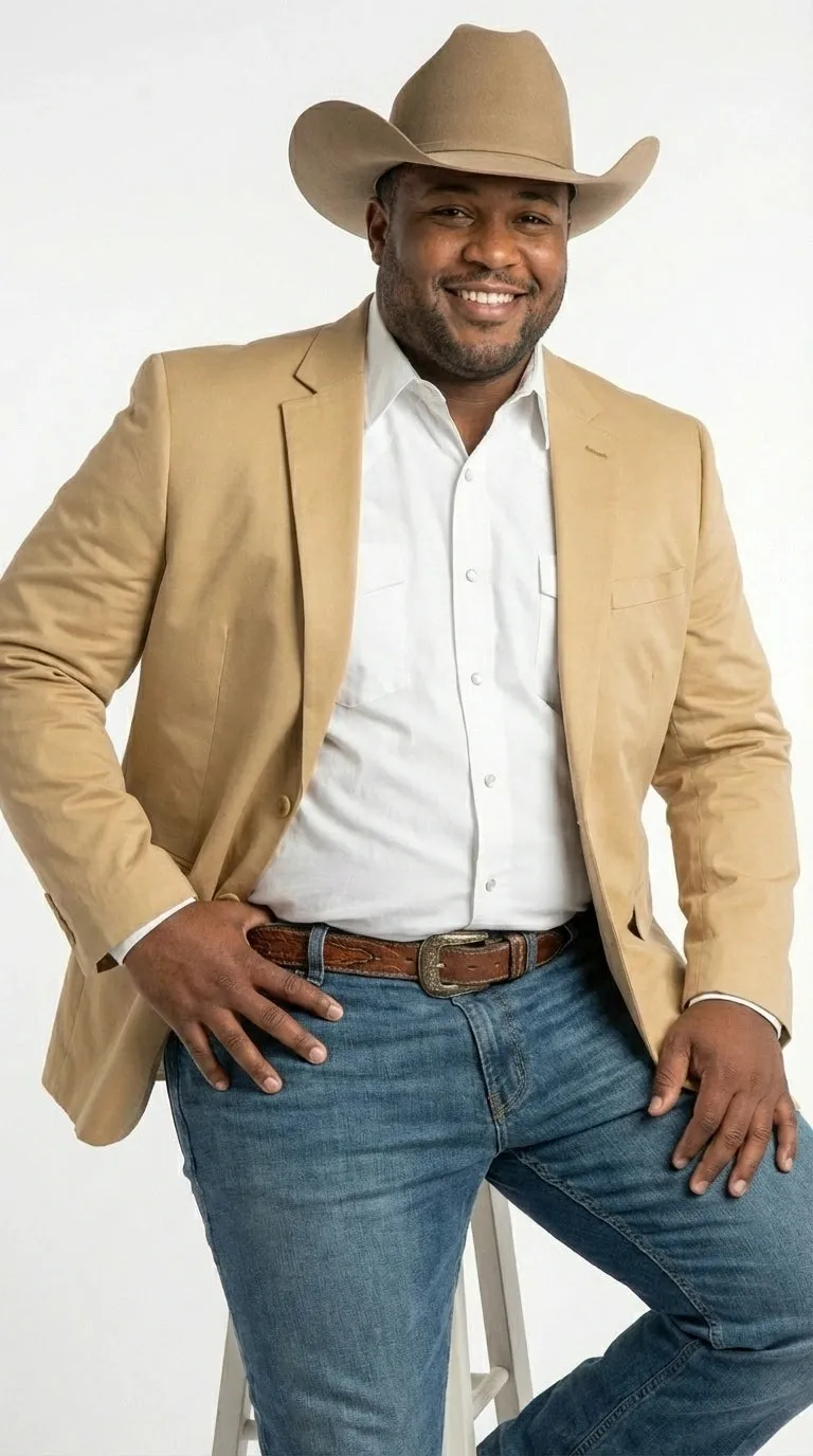 Men’s Tan Camel British khaki Western Blazer – Two Button Classic Casual Sport Coat - Cowboy Country Coat sold by Alberto Nardoni