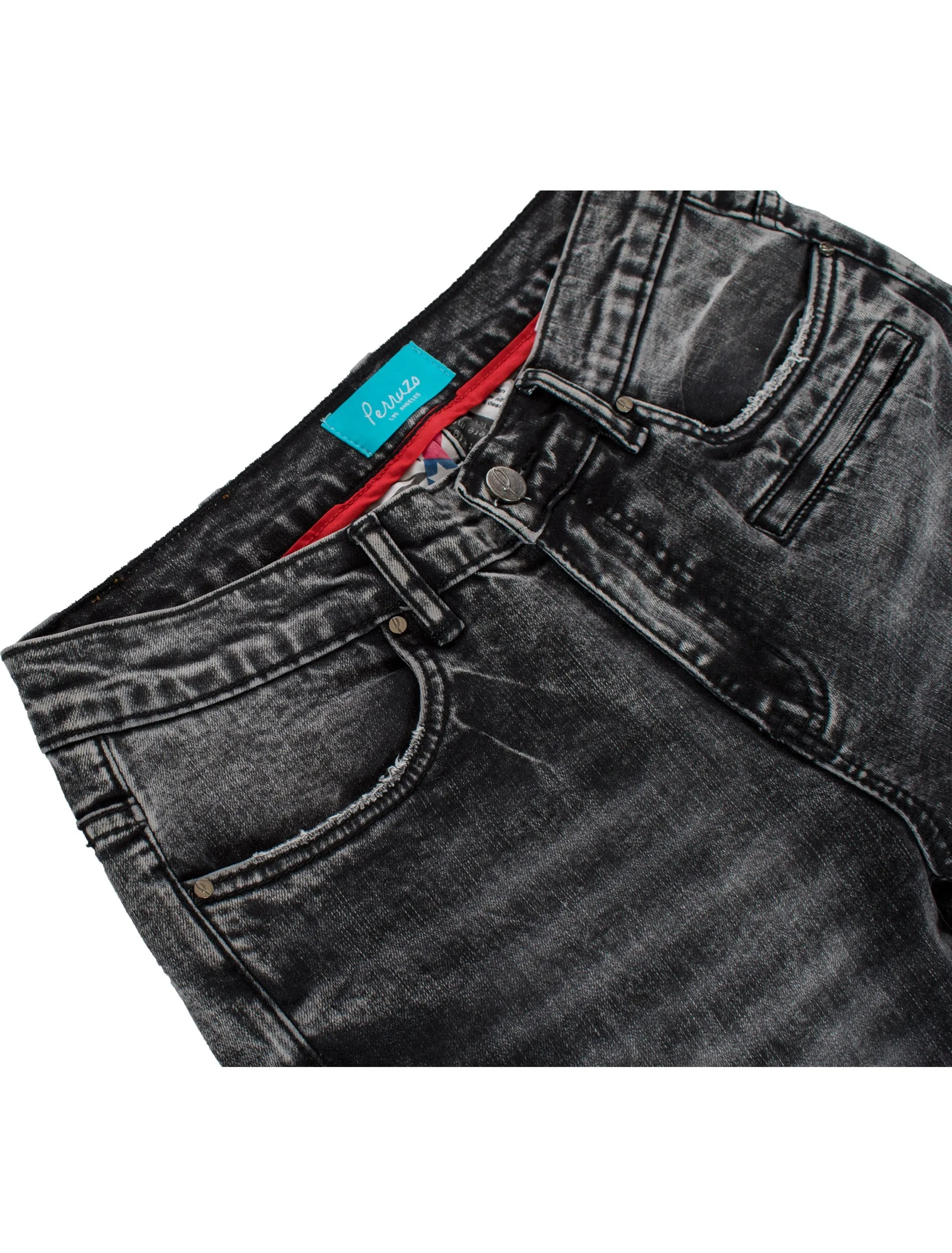 Moto Jean in distressed Black sold by Alberto Nardoni product image thumbnail 5