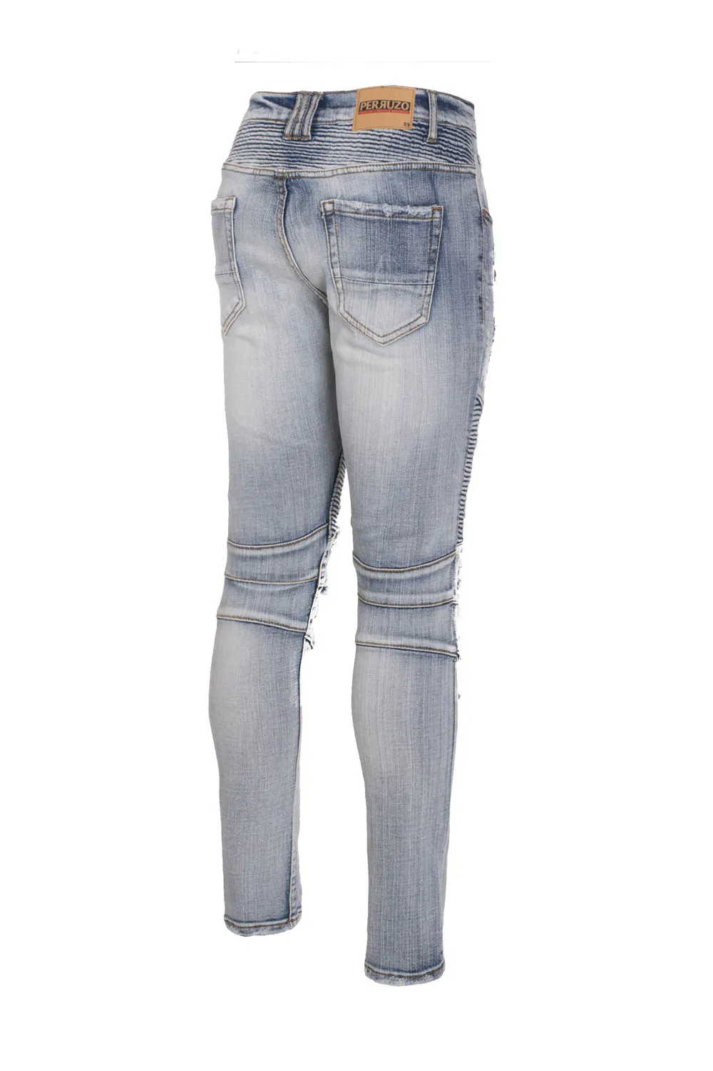 Moto Jeans in stone wash sold by Alberto Nardoni product image thumbnail 2