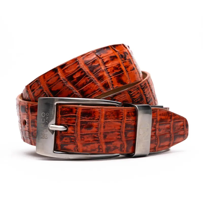 Marco Di Milano Riccardo Belt Rustic Cognac made by Alberto Nardoni