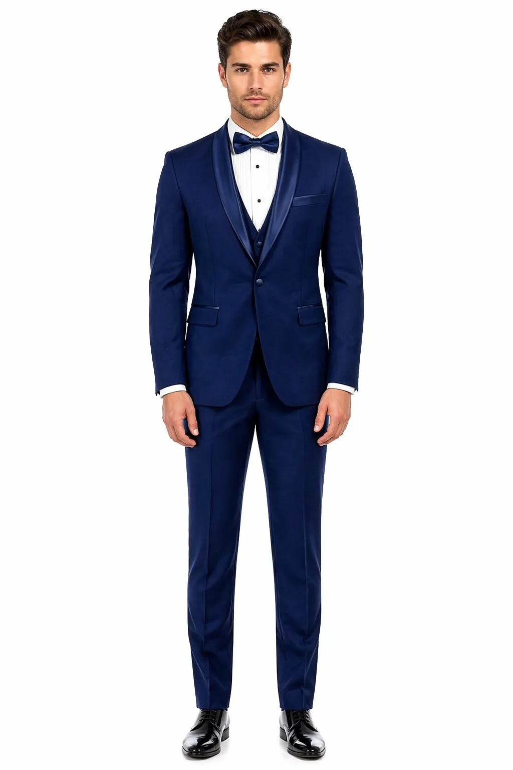 Sapphire Cobalt Blue - Light Navy Blue Tuxedo - Indigo Tuxedo - Wedding Tuxedo Suit sold by Alberto Nardoni