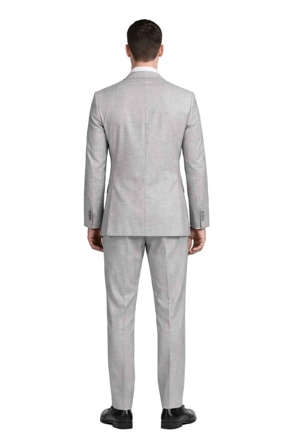 Light Grey Mens Two-Piece Suit – Slim Fit Jacket and Trousers with Tie sold by Alberto Nardoni product image thumbnail 2