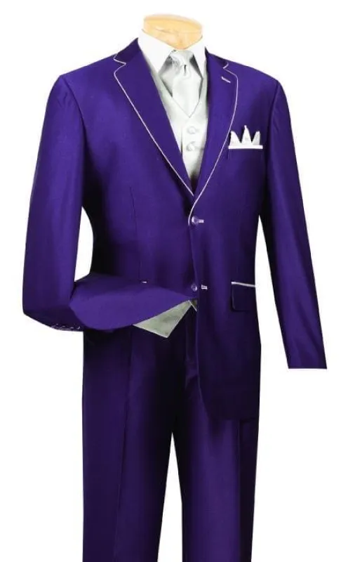 White and Purple Tuxedo made by Alberto Nardoni