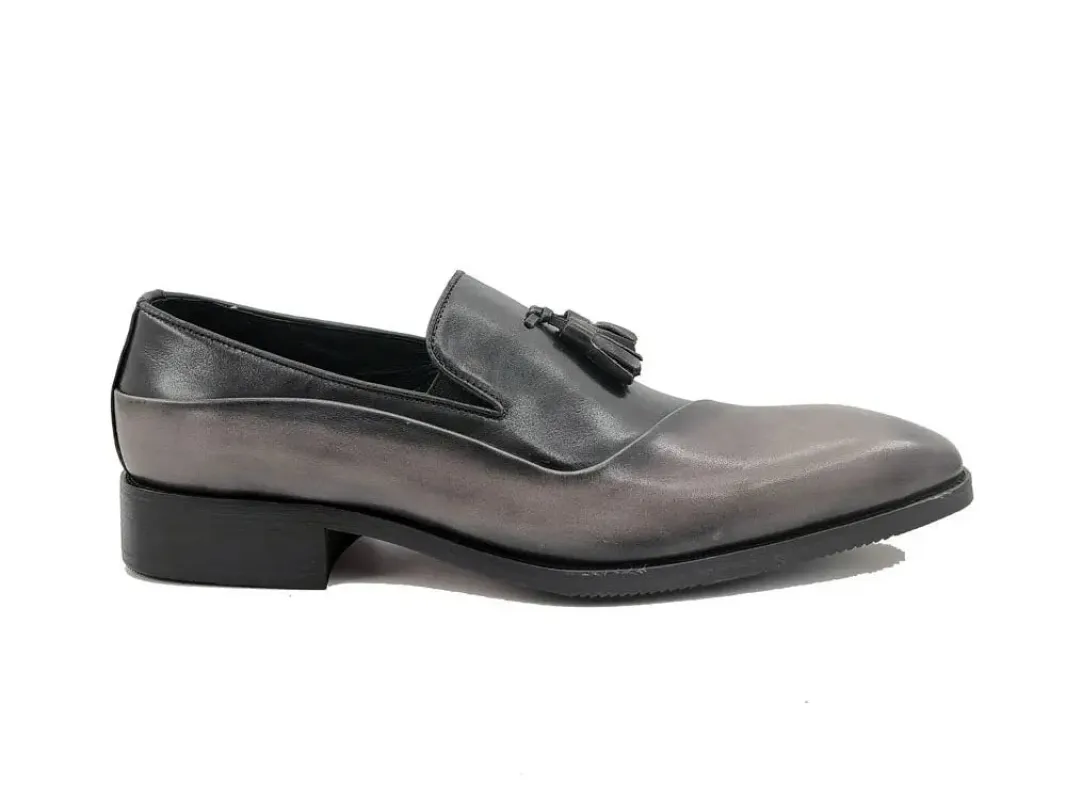 Carrucci Two Tone Tassel Loafer made by Alberto Nardoni