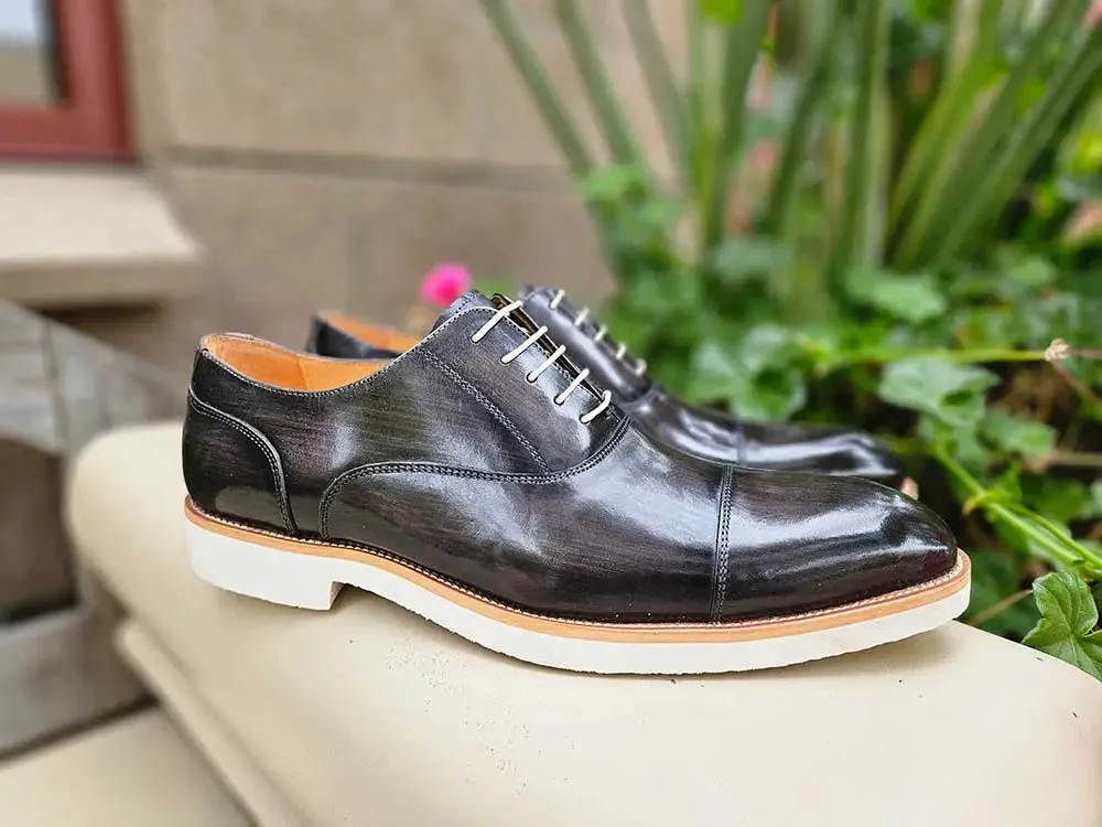 Carrucci Cap Toe Oxford in Lightweight Sole sold by Alberto Nardoni product image thumbnail 3