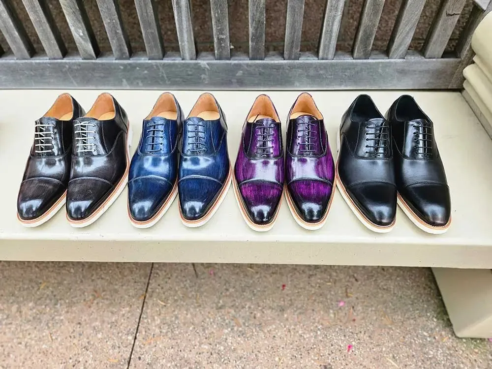 Carrucci Cap Toe Oxford in Lightweight Sole sold by Alberto Nardoni product image thumbnail 2