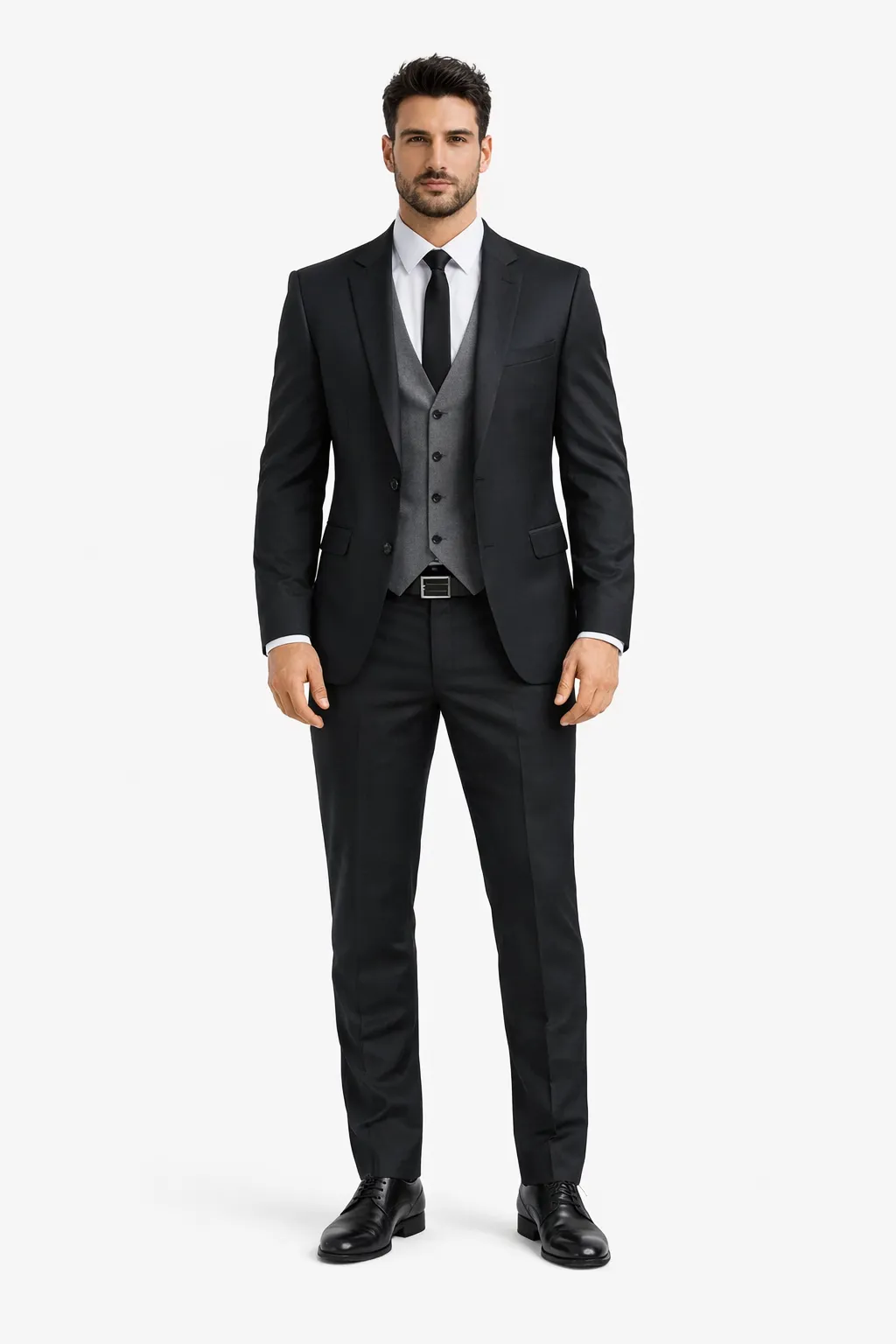Black Suit Gray Vest sold by Alberto Nardoni product image thumbnail 4