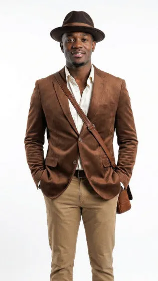 Mens Fashion Sport Coat - Micro Suede sold by Alberto Nardoni product image thumbnail 2