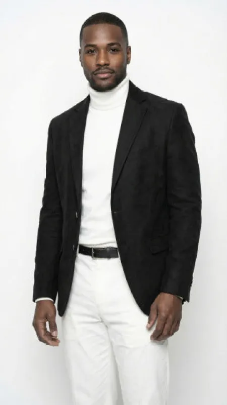 Mens Fashion Sport Coat - Micro Suede made by Alberto Nardoni