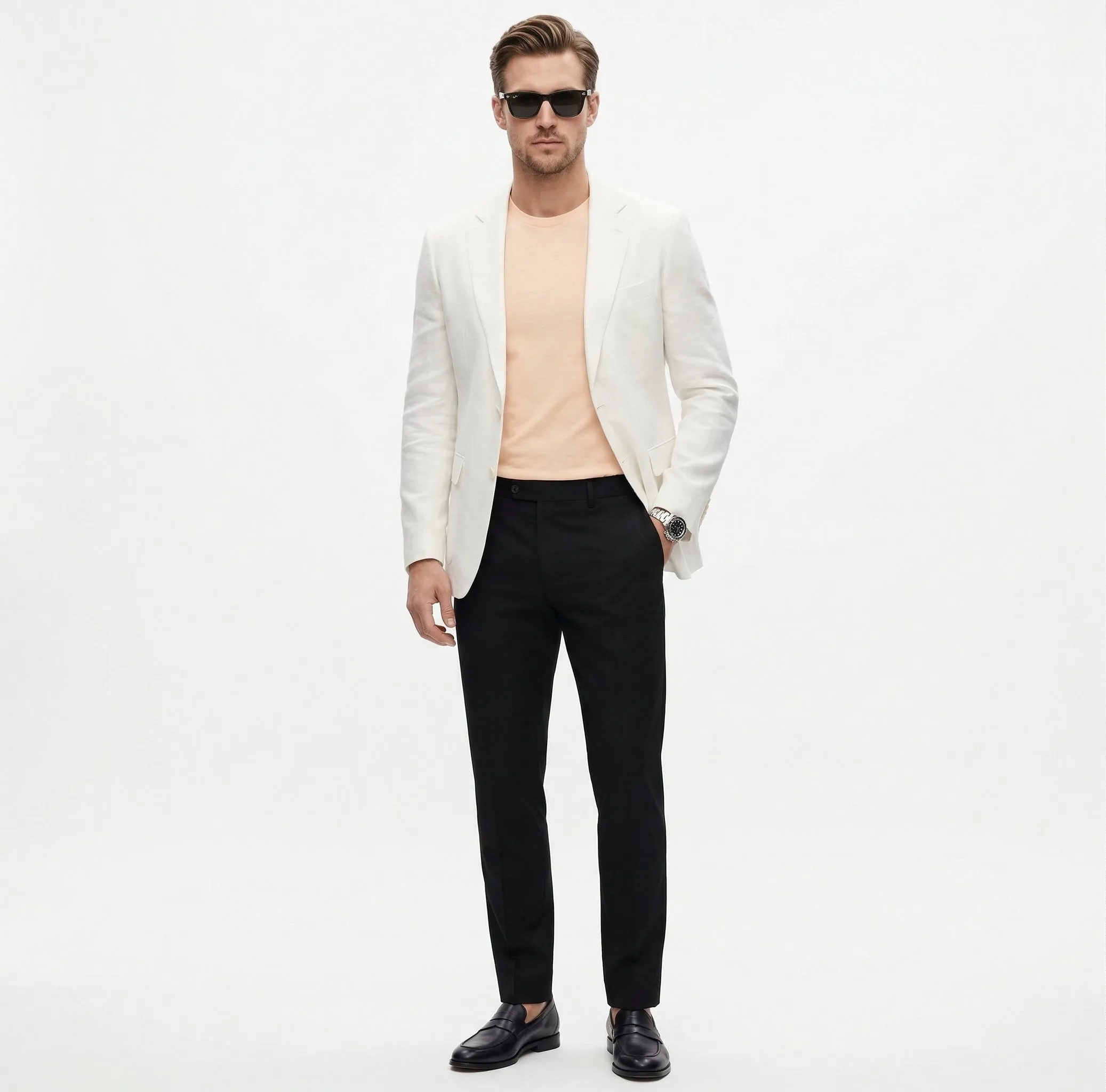 Miami Vice Sonny Crockett Mens White Blazer – Classic Fit Formal Casual Dress Jacket for Business and Wedding Iconic Characters Pop Culture sold by Alberto Nardoni product image thumbnail 2