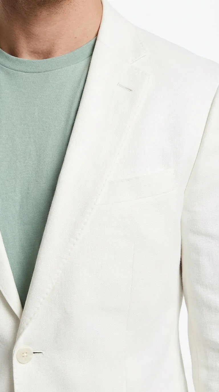 Miami Vice Sonny Crockett Mens White Blazer – Classic Fit Formal Casual Dress Jacket for Business and Wedding Iconic Characters Pop Culture sold by Alberto Nardoni product image thumbnail 5