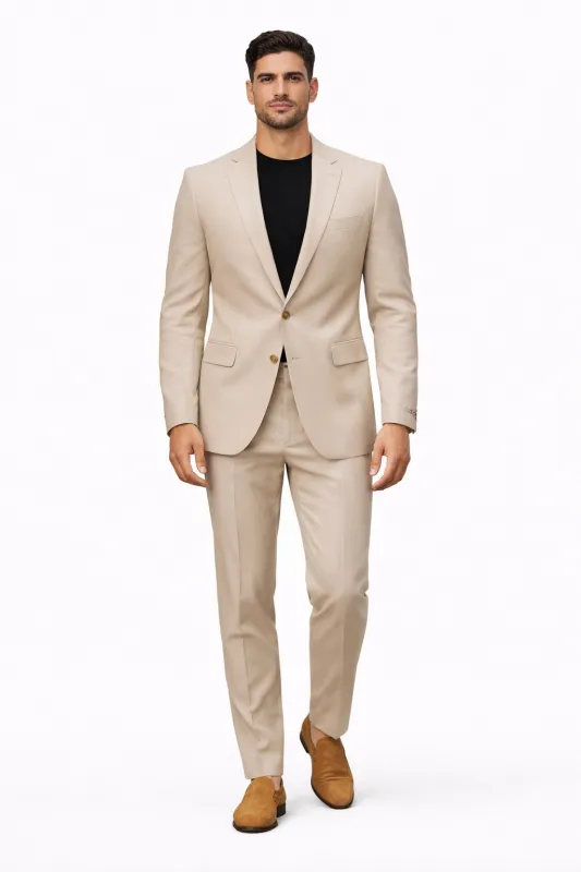Stacy Adams Men's 2 Piece Modern Fit Suit - Solid Colors made by Stacy Adams