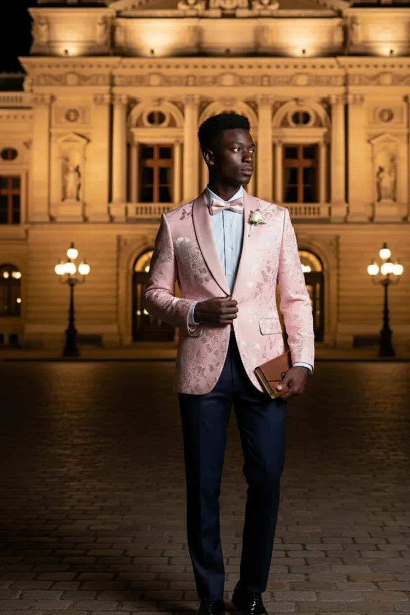 Fusion Pink Tuxedo Jacket sold by Alberto Nardoni product image thumbnail 5