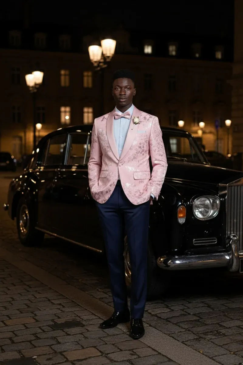 Fusion Pink Tuxedo Jacket sold by Alberto Nardoni product image thumbnail 4