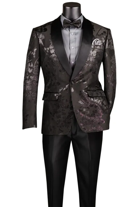 Fusion Black Tuxedo Jacket made by Alberto Nardoni