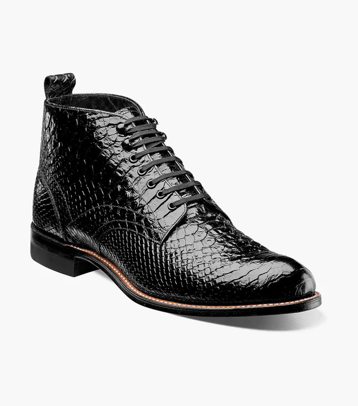Stacy Adams Madison Anaconda Plain Toe Boot by Stacy Adams Shoes made by Stacy Adams