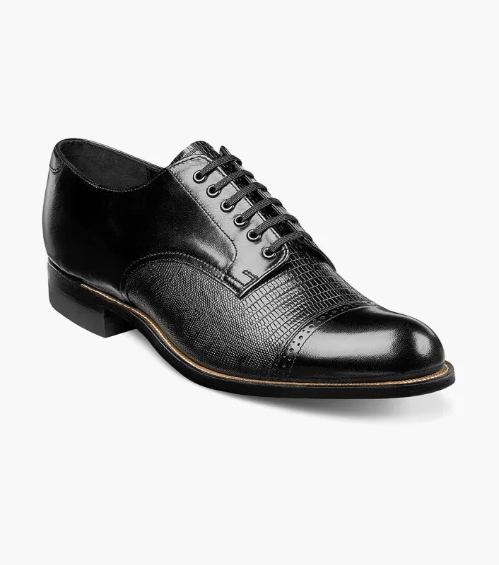 Stacy Adams Madison Lizard Cap Toe Oxford by Stacy Adams Shoes made by Stacy Adams