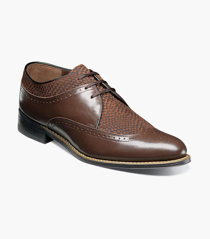 Stacy Adams Dayton Python Print Wingtip Oxford by Stacy Adams Shoes made by Stacy Adams