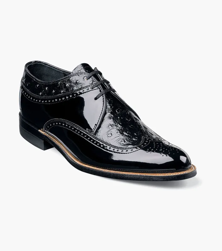 Stacy Adams Dayton Ostrich Wingtip Oxford by Stacy Adams Shoes made by Stacy Adams