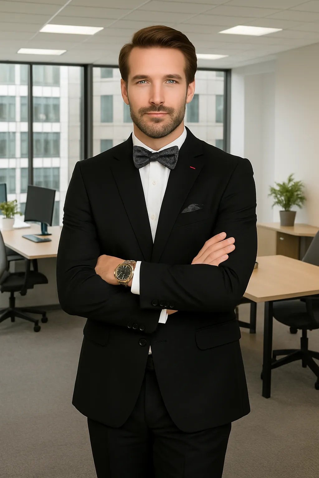 Statement Men's 3 Piece 100% Wool Modern Fit Suit - Subtle Textured sold by Alberto Nardoni product image thumbnail 3