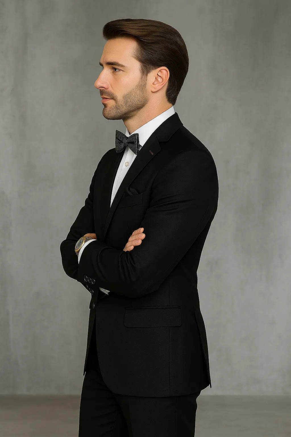 Statement Men's 3 Piece 100% Wool Modern Fit Suit - Subtle Textured sold by Alberto Nardoni product image thumbnail 4