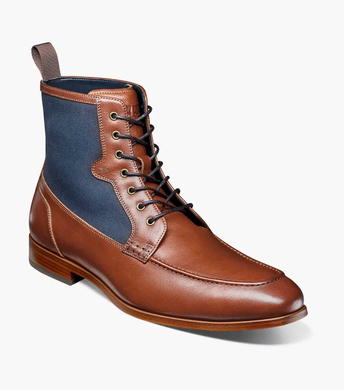Stacy Adams Brumley Moc Toe Lace Up Boot by Stacy Adams Shoes made by Stacy Adams