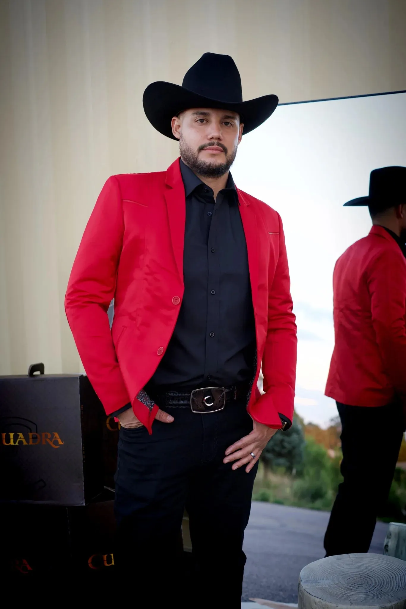 Men's Western Red Blazer Slim Fit Shiny Finish Sport Coat for Weddings, Prom & Special Events sold by Alberto Nardoni