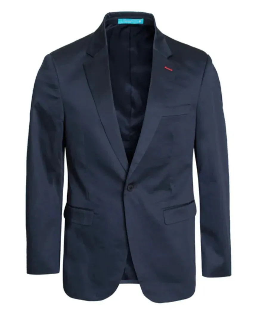 Men's Navy Blazer Slim Fit Sport Coat for Weddings, Business & Formal Events sold by Alberto Nardoni product image thumbnail 5