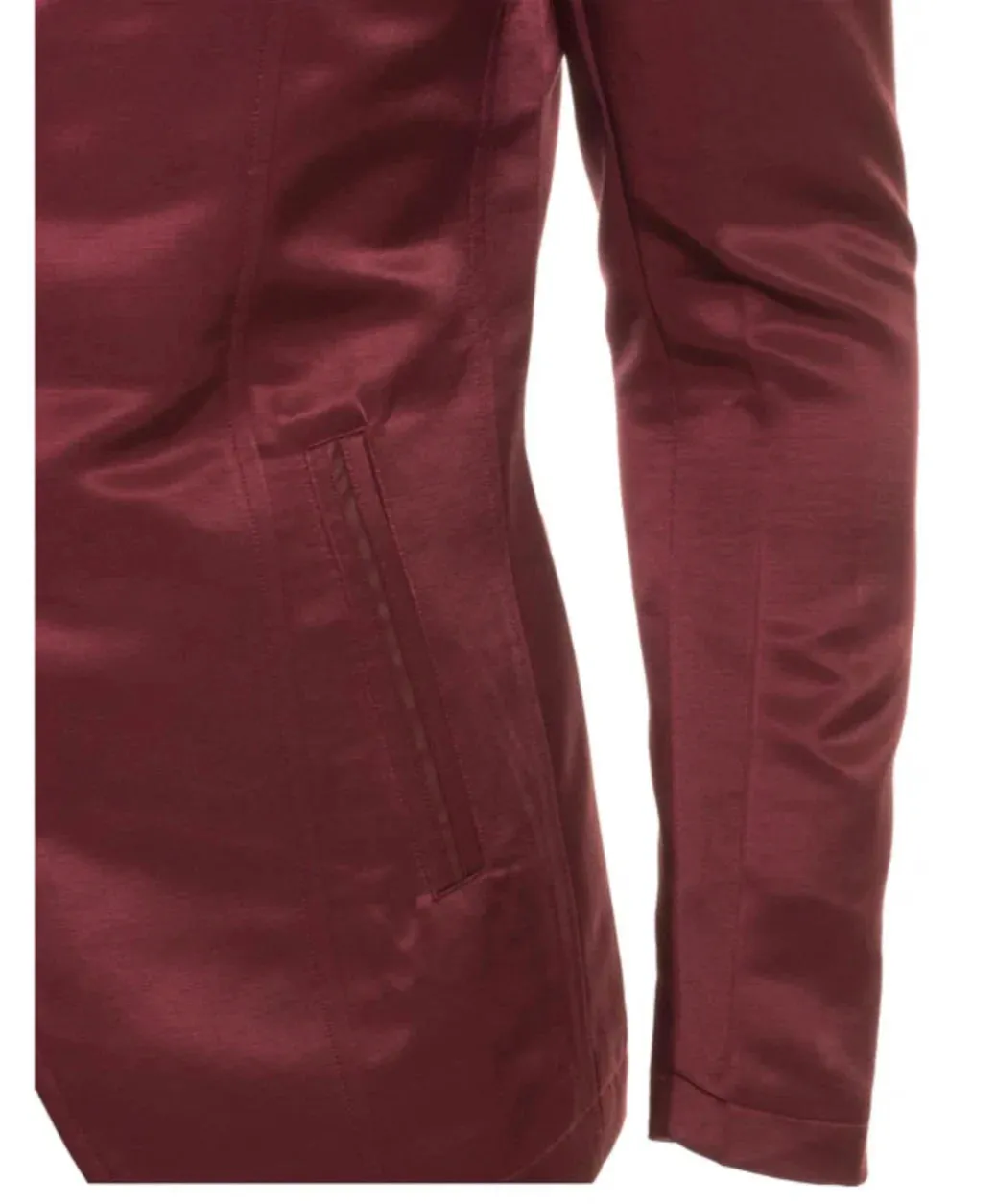Men's Western Burgundy Blazer Slim Fit Shiny Finish Sport Coat for Weddings & Special Events sold by Alberto Nardoni