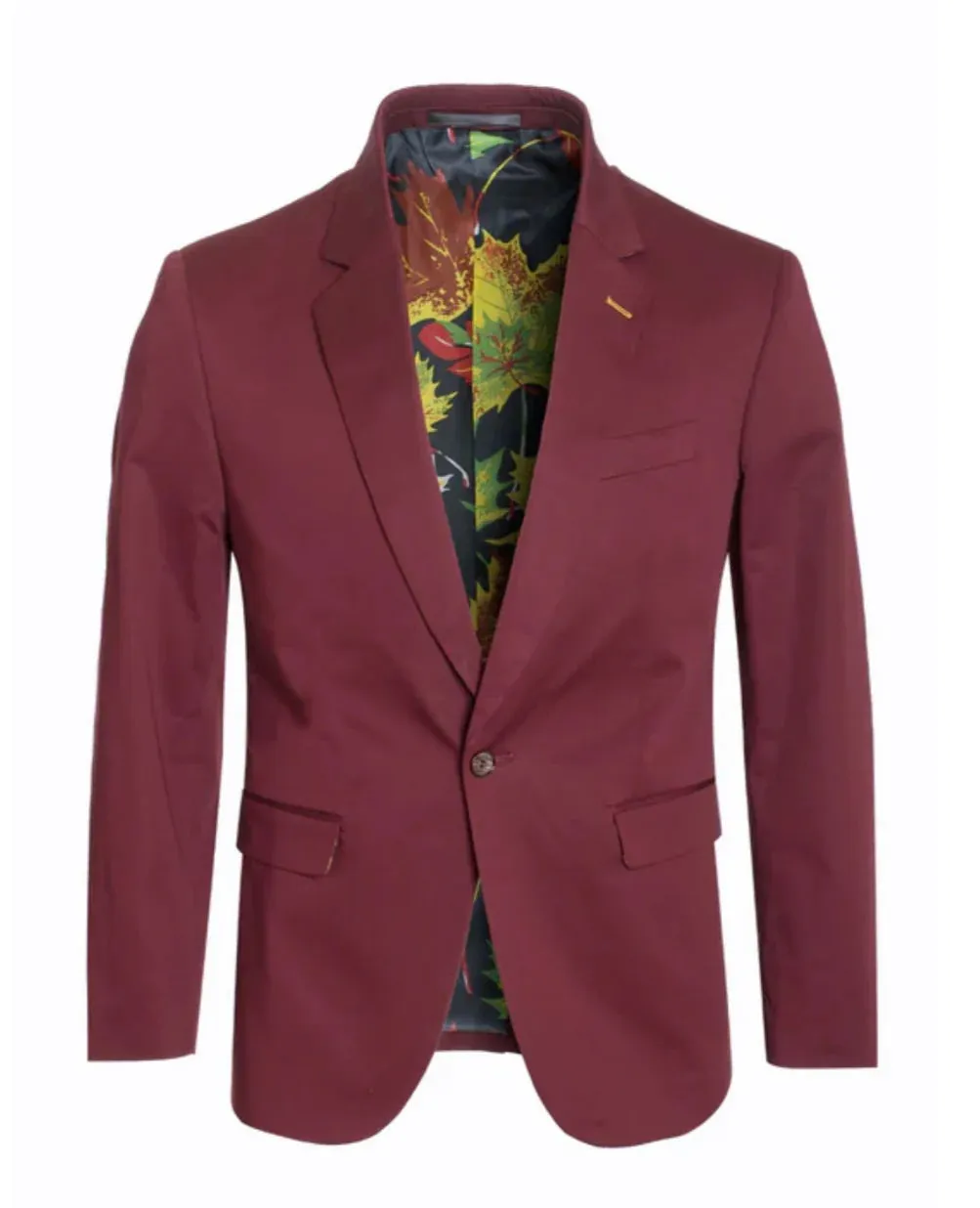 Men's Burgundy Blazer Slim Fit Sport Coat for Weddings, Proms & Special Occasions sold by Alberto Nardoni product image thumbnail 5