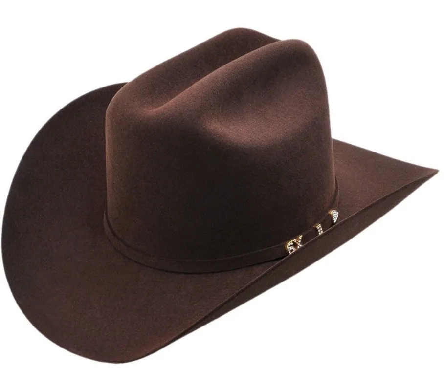 Serratelli 6X Amapola Chocolate 4" Brim Western Cowboy Hat All Sizes made by Alberto Nardoni