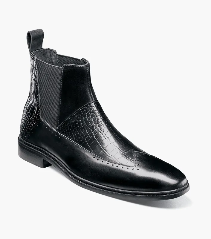 Stacy Adams Garza Wingtip Chelsea Boot by Stacy Adams Shoes made by Stacy Adams