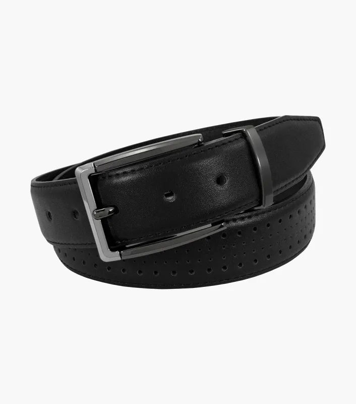 Stacy Adams Pacer Perf Leather Belt by Stacy Adams Shoes made by Stacy Adams
