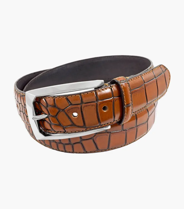 Stacy Adams Ozzie XL Croc Emboss Belt by Stacy Adams Shoes made by Stacy Adams