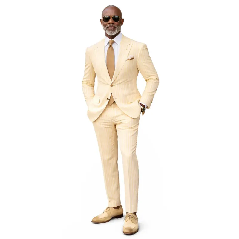 Inserch Mens Wide Stripe Seersucker Suit – Yuzu made by Alberto Nardoni