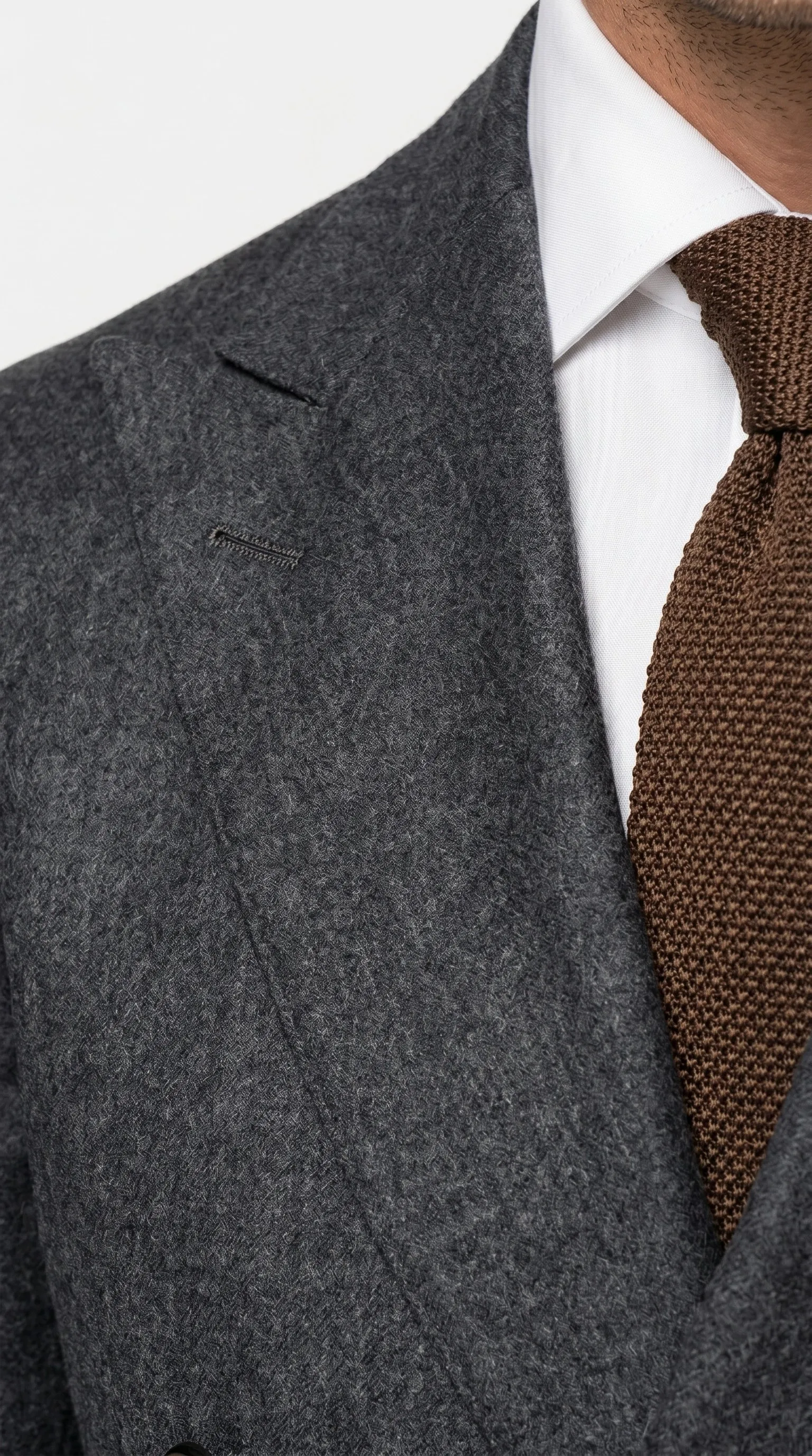 Men’s Charcoal Double Breasted Blazer, Formal Wedding Business Casual Sport Coat Jacket Wool Fabric sold by Alberto Nardoni product image thumbnail 5