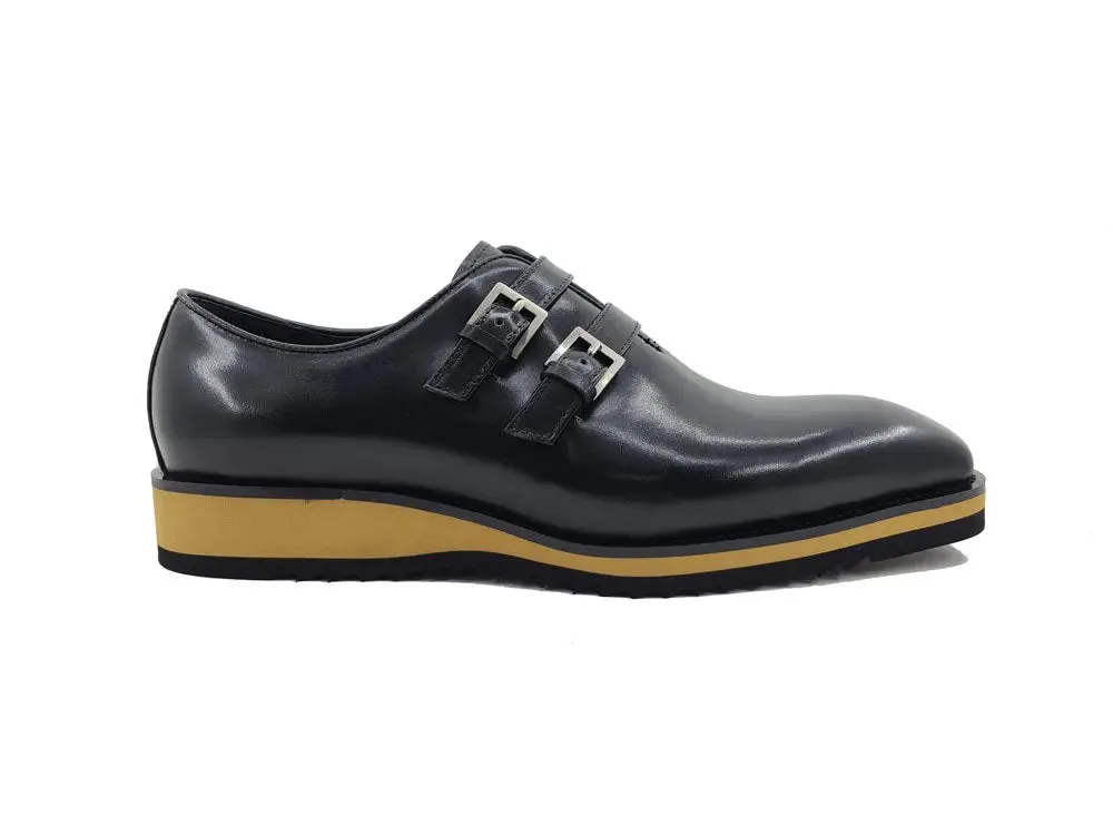 Carrucci Burnished Double Monk Whole Cut Shoe sold by Alberto Nardoni product image thumbnail 3