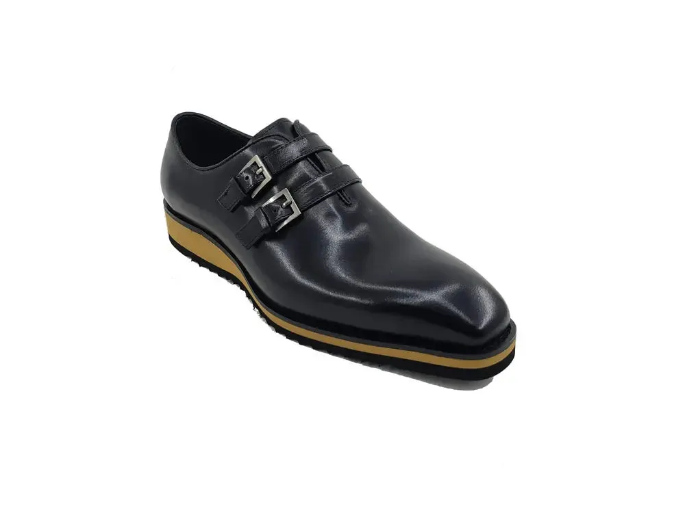 Carrucci Burnished Double Monk Whole Cut Shoe sold by Alberto Nardoni product image thumbnail 4