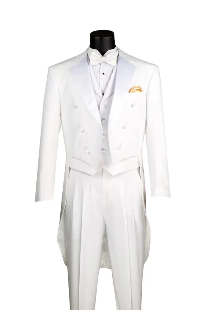 Mens Tuxedo Regular Fit Collection with Tails 3 Piece in Black sold by Alberto Nardoni product image thumbnail 2
