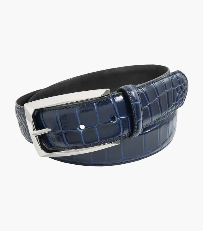 OZZIE Croc Emboss Belt made by Stacy Adams