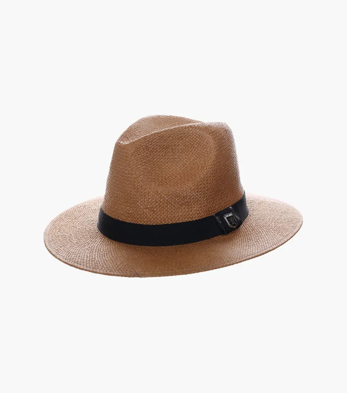 TORNO FEDORA Toyo Pinch Front Hat made by Stacy Adams